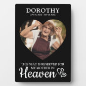 Plaque Photo Siège Réservé Dans Le Ciel Garde Photo (Devant)