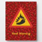 Plaque Photo Signal de danger au poivre chaud (Devant)