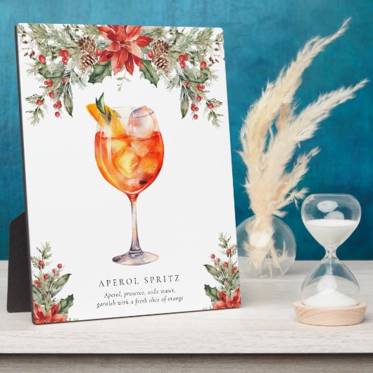 Plaque Photo Signal Noël Signature Boisson (Côté)