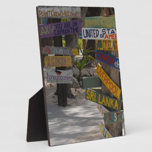 Plaque Photo Signal Point Rum Grand Cayman (Côté)