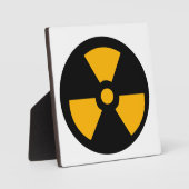 Plaque Photo Signal radioactif nucléaire (Recto)