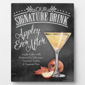 Plaque Photo Signature Boire Signal : Appliquer toujours après (Devant)