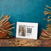 Plaque Photo Signature boisson scanner QR code ajouter le nom d (Côté)