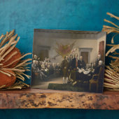 Plaque Photo Signature de la Déclaration d'indépendance, 4 juil (Côté)