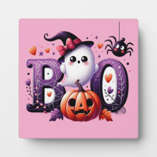 Plaque Photo SIGNE BOOO Halloween Tabletta