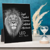 Plaque Photo SIGNE D'Astrologie Zodiaque Lion Head Leo (Côté)