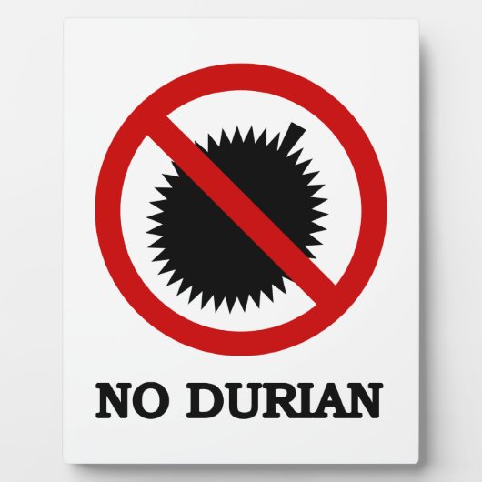 Plaque Photo SIGNE DE Fruit Tropical NON Durian (Devant)