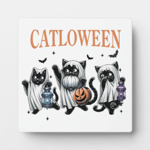 Plaque Photo SIGNE DE LA Tablette D'Halloween Catloween
