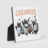 Plaque Photo SIGNE DE LA Tablette D'Halloween Catloween (Recto)