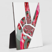 Plaque Photo Signe de paix à la main (Côté)