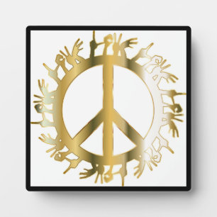 PLAQUE PHOTO SIGNE DE PAIX LOVE HANDS