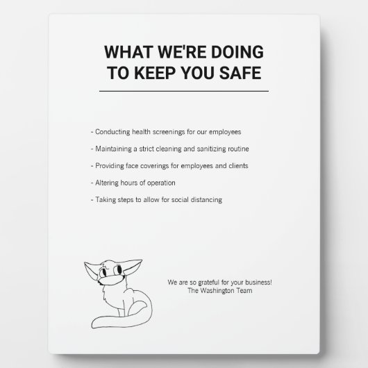 Plaque Photo Signe de sécurité Apache à pied libre pour virus C (Devant)