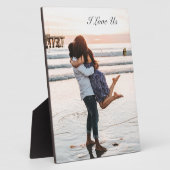 Plaque Photo Signe d'Easel debout gratuit avec votre photo (Côté)