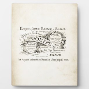 Plaque Photo SIGNE DU GRAND magasin français