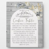 PLAQUE PHOTO SIGNE DU MARIAGE DE LA TABLE DES COOKIES PITTSBURG (Devant)