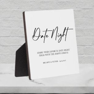 Plaque Photo Signe Mariage de nuit