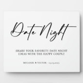 Plaque Photo Signe Mariage de nuit (Devant)