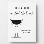 Plaque Photo Signe mariage, Prenez Une Tirée Nous Avons Lié La  (Devant)