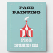 Plaque Photo Signes de table carnavalesque PERSONNALISÉS (Devant)