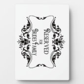 Plaque Photo Signes de table réservés (Devant)