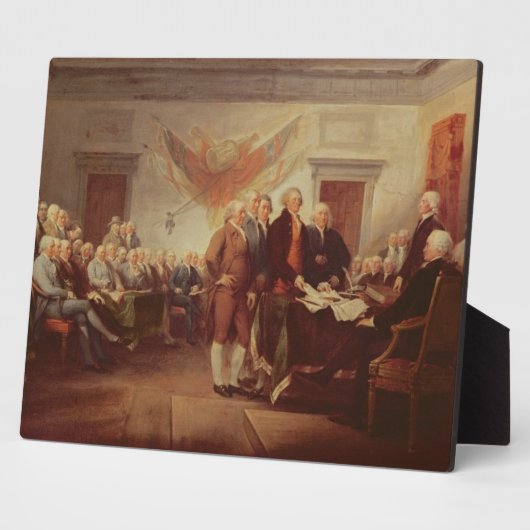 Plaque Photo Signing the Declaration of Independence, 4e (Côté)