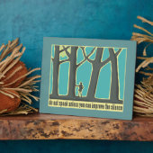 Plaque Photo Silence de la forêt (Côté)