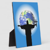 Plaque Photo Silhouette avec croix (Côté)