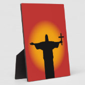 Plaque Photo Silhouette avec croix (Côté)