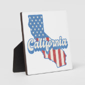 Plaque Photo Silhouette California Stars & Stripes (Recto)