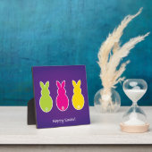 Plaque Photo Silhouette de lapin de Pâques (Insitu)