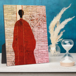 Plaque Photo Silhouette moderne d'inspiration japonaise avec ba