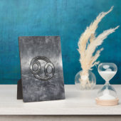 Plaque Photo Silver Grey Cancer Zodiac Se connecter Style désor (Côté)
