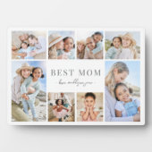 Plaque Photo Simple Best Mom Photo Collage (Devant)