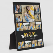 Plaque Photo Simple Black grand-mère Maman photo collage mère j (Côté)