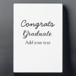 Plaque Photo Simple congratulation graduation add your<br><div class="desc">conception</div>