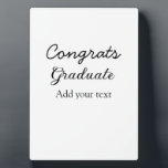 Plaque Photo Simple congratulation graduation add your<br><div class="desc">conception</div>