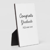 Plaque Photo Simple congratulation graduation add your (Côté)