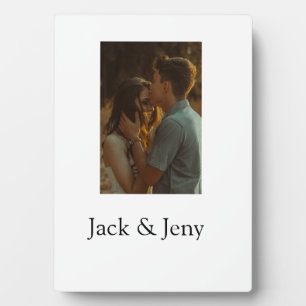 Plaque Photo Simple couleur minimale ajouter nom photo texte cu