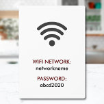 Plaque Photo Simple Élégant Réseau Wifi Mot de passe Connexion<br><div class="desc">Ajoutez un nom de réseau et un mot de passe, et créez facilement votre panneau d'informations réseau wifi. Vous pouvez TRANSFÉRER ce DESIGN sur d'autres produits Zazzle et l'ajuster à la plupart des articles Zazzle. Vous pouvez également cliquer sur le bouton PERSONNALISER pour ajouter, supprimer ou modifier des détails comme...</div>