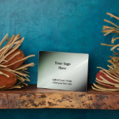 Plaque Photo Simple et élégant ajouter une image de logo texte (Côté)