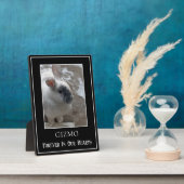 Plaque Photo Simple lapin de compagnie Photo unique Mémorial (Côté)