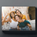 Plaque Photo Simple Meilleur Amis Pour L'Amitié<br><div class="desc">Célébrez votre lien spécial avec ce cadeau mignon pour les meilleurs amis! Cette plaque BFF personnalisée est la tenue parfaite pour les femmes et les ados, avec votre photo horizontale préférée avec des "besties" élégamment revêtues de lettrage blanc. Personnalisez-le avec un message de fin d'études secondaires ou vos noms pour...</div>