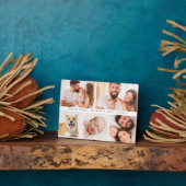 Plaque Photo Simple mignonne première fête des pères papa photo (Côté)