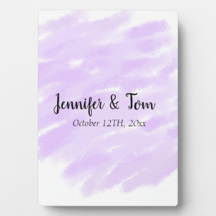 Plaque Photo simple minimal ajoutez votre nom mariage personnal