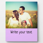 Plaque Photo simple minimum ajouter votre texte photo noël p (Devant)