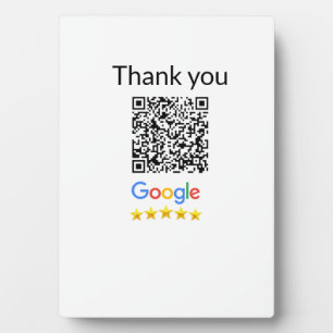 Plaque Photo Simple minimum q r code ajouter logo code d'analys