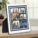 Plaque Photo Simple Moderne Blanc Bleu Marine Nous Vous Aimons<br><div class="desc">Célébrez l’amour et le dévouement de papa avec une plaque personnalisée qui est parfaite pour n’importe quel espace. Cette plaque affiche fièrement la citation "We Love You Daddy". Personnalisez-le avec les noms de vos enfants pour créer un cadeau unique et sincère que papa chérira pour toujours. Cette plaque personnalisée est...</div>
