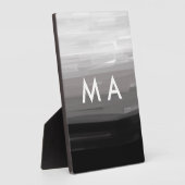 Plaque Photo Simple monogramme ajouter votre nom lettre man min (Côté)