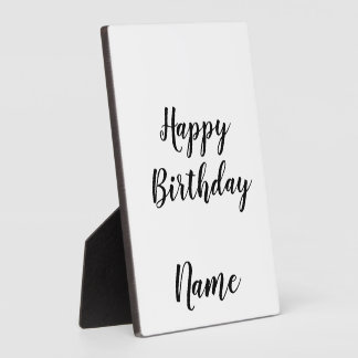 Plaque Photo simple petit heureux anniversaire ajouter votre no