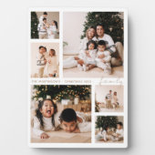Plaque Photo Simple Script Family Photo Collage Vacances (Devant)